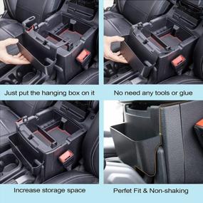 img 1 attached to Maximize Storage Space With Center Console Hanging Box For Jeep Wrangler And Gladiator, JL/JLU/JT Compatible, Not For JK/JKU