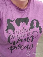 img 1 attached to Get Spooked With JINTING'S Hocus Pocus Women'S Tee Shirt review by Tracey White