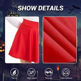 img 2 attached to High Waisted Flared Skater Skirt For Women - Versatile, Basic And Stretchy With Pleats - Ideal For Casual Occasions - NexiEpoch