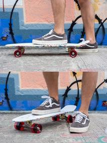 img 1 attached to Master The Streets With A 27-Inch Vintage Skateboard: Versatile Shortboard For Beginners And Pros With Customizable Wheels
