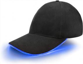 img 4 attached to Light Up The Night With JIGUOOR LED Baseball Cap - Perfect For Festivals, Clubs & Hip-Hop Performances!