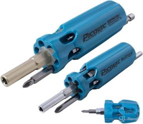 img 4 attached to 🔧 Versatile and Convenient: Picquic 44603 3-Multi-Driver Family Pack in Vibrant Bright Blue Opaque Finish