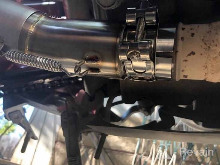 img 1 attached to Kawasaki Ninja 400 Z400 Slip-On Exhaust System Including Muffler For Improved Performance - Compatible With Models From 2018, 2019, And 2020 review by Timothy Henry