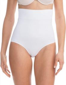 img 4 attached to Get A Flatter Tummy With Farmacell Shape 601 High-Waisted Shaping Control Briefs - Made In Italy