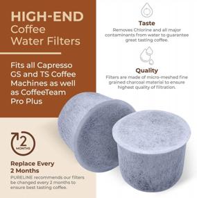 img 2 attached to Pureline Charcoal Water Filters (12 Pack) - Compatible With Multiple Capresso Coffee Brewers And Machines For Optimal Brewing