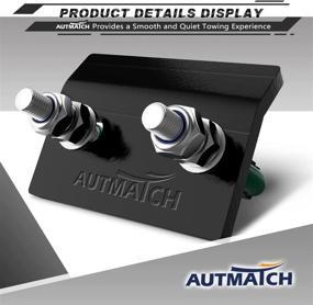 img 3 attached to 🚚 AUTMATCH Hitch Tightener Anti-Rattle Clamp - Heavy Duty Stabilizer for 1.25 and 2 inch Trailer Hitches with Rubber Isolator, Anti-Rust Double Coating Protection - Dark Green & Black