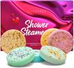 cleverfy shower steamers aromatherapy - valentine’s edition set of 6 shower bombs with essential oils. self care and valentines day gifts for her and him logo