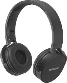 img 4 attached to 🎧 Беспроводные стерео-наушники Magnavox MBH542-BK с микрофоном и Bluetooth черного цвета – доступны в разных цветах, Bluetooth и наушники накладного типа.