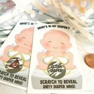 what's in my diaper baby shower scratch off game - 24 cards, 1 winner | baby shower games, prizes & decorations | diaper party, dirty diaper game logo