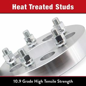 img 1 attached to Topline Products 5X5.50 (139.7Mm) Wheel Adapters With 77.8Mm Center Bore And 9/16" Studs, 1.5" Thickness, Set Of 4, Machined Finish For Enhanced SEO