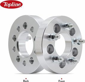 img 3 attached to Topline Products 5X5.50 (139.7Mm) Wheel Adapters With 77.8Mm Center Bore And 9/16" Studs, 1.5" Thickness, Set Of 4, Machined Finish For Enhanced SEO