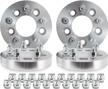 topline products 5x5.50 (139.7mm) wheel adapters with 77.8mm center bore and 9/16" studs, 1.5" thickness, set of 4, machined finish for enhanced seo logo