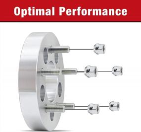 img 2 attached to Topline Products Колесные адаптеры 5X5,50 (139,7 мм) с центральным отверстием 77,8 мм и шпильками 9/16 дюйма, толщиной 1,5 дюйма, набор из 4 шт., обработанная поверхность для улучшения SEO