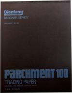 bienfang transparent parchment tracing paper pad for pencil, marker and ink - 11 x 14 in, 50 sheets (white) logo