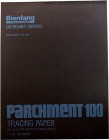img 1 attached to Bienfang Transparent Parchment Tracing Paper Pad For Pencil, Marker And Ink - 11 X 14 In, 50 Sheets (White)