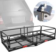 travel with ease: secure your luggage with xcar hitch mount cargo carrier rack logo