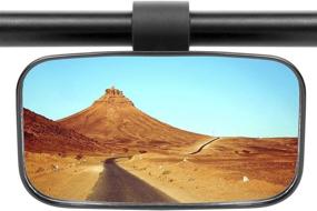 img 4 attached to 🔍 Motobiker UTV Rear View Mirror - Shatter-Proof Glass | Fits Polaris Ranger, RZR Can Am Commander, Yamaha Viking, Honda, Gator Mirrors