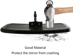 img 3 attached to 🔍 Motobiker UTV Rear View Mirror - Shatter-Proof Glass | Fits Polaris Ranger, RZR Can Am Commander, Yamaha Viking, Honda, Gator Mirrors