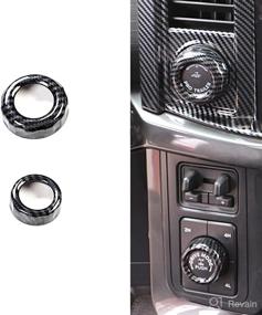 img 2 attached to 2021 Ford F-150 Keptrim ABS Carbon Fiber Air Conditioning Switch Button Knob Trim | 2pcs