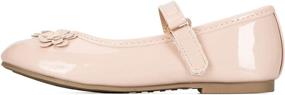 img 2 attached to 👟 Stylish and Safe: KomForme Toddler Non Slip Ballet Walking Girls' Shoes at Flats