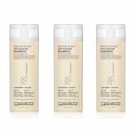 giovanni smooth as silk deep moisture shampoo, 8.5 oz. hydrates & calms frizz, detangles, wash & go, co wash, curly & wavy hair, sulfate free, no parabens, color safe (pack of 3) логотип
