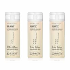 img 4 attached to GIOVANNI Smooth As Silk Deep Moisture Shampoo, 8.5 Oz. Hydrates & Calms Frizz, Detangles, Wash & Go, Co Wash, Curly & Wavy Hair, Sulfate Free, No Parabens, Color Safe (Pack Of 3)