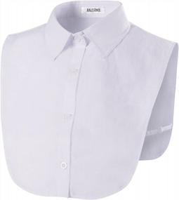 img 2 attached to ANZERMIX Women'S Detachable Half Shirt Blouse Fake Collar 2 Pack