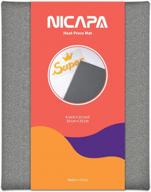 коврик для термопресса nicapa (8x10 дюймов) для cricut easypress craft, виниловый гладильный термоизоляционный коврик для термопресса логотип