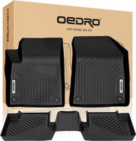 img 4 attached to All-Weather Protection Guaranteed: OEDRO Floor Mats For 2015-2022 Jeep Cherokee (No Grand Cherokee), Perfect Fit And Ultimate Durability