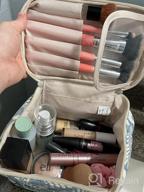 img 1 attached to Organize Your Beauty Routine With Narwey Large Travel Makeup Bag For Women And Girls – Black, Medium Size review by Jeremy Romero