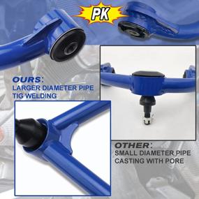 img 1 attached to 2PCS Blue Tubular Suspension Control Arm Front Upper Control Arms For 2011-2022 Chevy Silverado GMC Sierra 2500HD 3500HD, 2-4" Lift