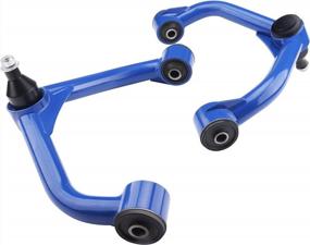 img 4 attached to 2PCS Blue Tubular Suspension Control Arm Front Upper Control Arms For 2011-2022 Chevy Silverado GMC Sierra 2500HD 3500HD, 2-4" Lift