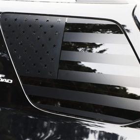 img 2 attached to JeCar American Flag Rear Window Decal Vinyl Sticker Compatible with Toyota 4Runner 2010-2022