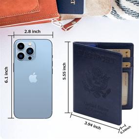 img 1 attached to Passport Topcci Multifunction Protector Waterproof Travel Accessories and Passport Covers