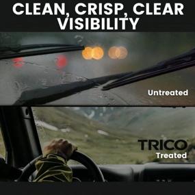 img 2 attached to Experience Ultimate Winter Driving With TRICO White® Automotive Replacement Windshield Wiper Blades - Pack Of 2 (22 Inch & 16 Inch) - Improve Road Visibility With Extreme Weather Performance