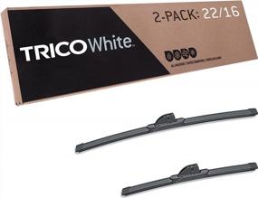 img 4 attached to Experience Ultimate Winter Driving With TRICO White® Automotive Replacement Windshield Wiper Blades - Pack Of 2 (22 Inch & 16 Inch) - Improve Road Visibility With Extreme Weather Performance
