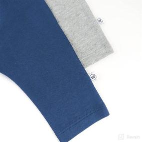 img 2 attached to 👶 Organic Cotton Harem Sweatpants: HonestBaby Baby 2-Pack for Enhanced Comfort