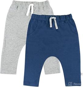 img 4 attached to 👶 Organic Cotton Harem Sweatpants: HonestBaby Baby 2-Pack for Enhanced Comfort