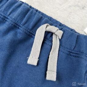 img 1 attached to 👶 Organic Cotton Harem Sweatpants: HonestBaby Baby 2-Pack for Enhanced Comfort