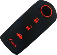 🔑 enhance & safeguard your mazda keys with coolbestda rubber key fob cover case - 2015-2019 mazda 3 6 8 cx3 cx5 cx7 cx9 mx5 speed3 логотип