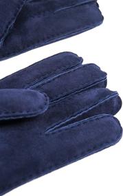 img 2 attached to YISEVEN Sheepskin Shearling Leather Mittens: The Ultimate Men's Accessories for Optimal Warmth – Top-notch Gloves & Mittens