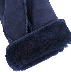 img 1 attached to YISEVEN Sheepskin Shearling Leather Mittens: The Ultimate Men's Accessories for Optimal Warmth – Top-notch Gloves & Mittens