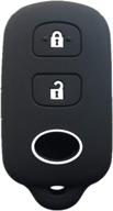 🔑 silicone keyless entry remote control key fob cover case protector replacement - compatible with scion xa xb toyota celica echo fj cruiser highlander prius rav4 tacoma tundra yaris - fits hyq12bbx hyq12ban logo