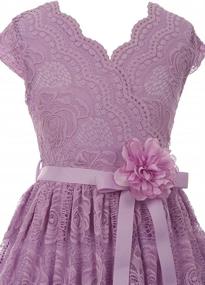 img 2 attached to Burgundy Floral Design 🌸 Easter Girls' Clothing via iGirlDress Dresses