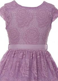 img 1 attached to Burgundy Floral Design 🌸 Easter Girls' Clothing via iGirlDress Dresses