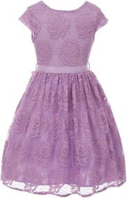 img 3 attached to Burgundy Floral Design 🌸 Easter Girls' Clothing via iGirlDress Dresses
