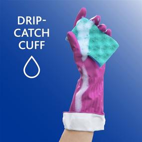 img 1 attached to 💦 Medium-sized 2-Pack of Playtex Living Drip-Catch Cuff Gloves