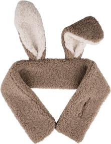 img 1 attached to Surblue Rabbit Cashmere Animal Autumn Girls' Accessories in Cold Weather