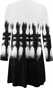 img 3 attached to Women'S Long Sleeve Midi Dress With Vintage Graphic Print, Crewneck Maxi Dress, Floral Sexy Fashion