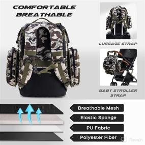 img 1 attached to Dinictis Backpack Tactical Accessories Tropical Diapering and Diaper Bags